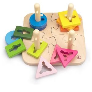 Hape Colorful Wooden Shape Sorter Puzzle